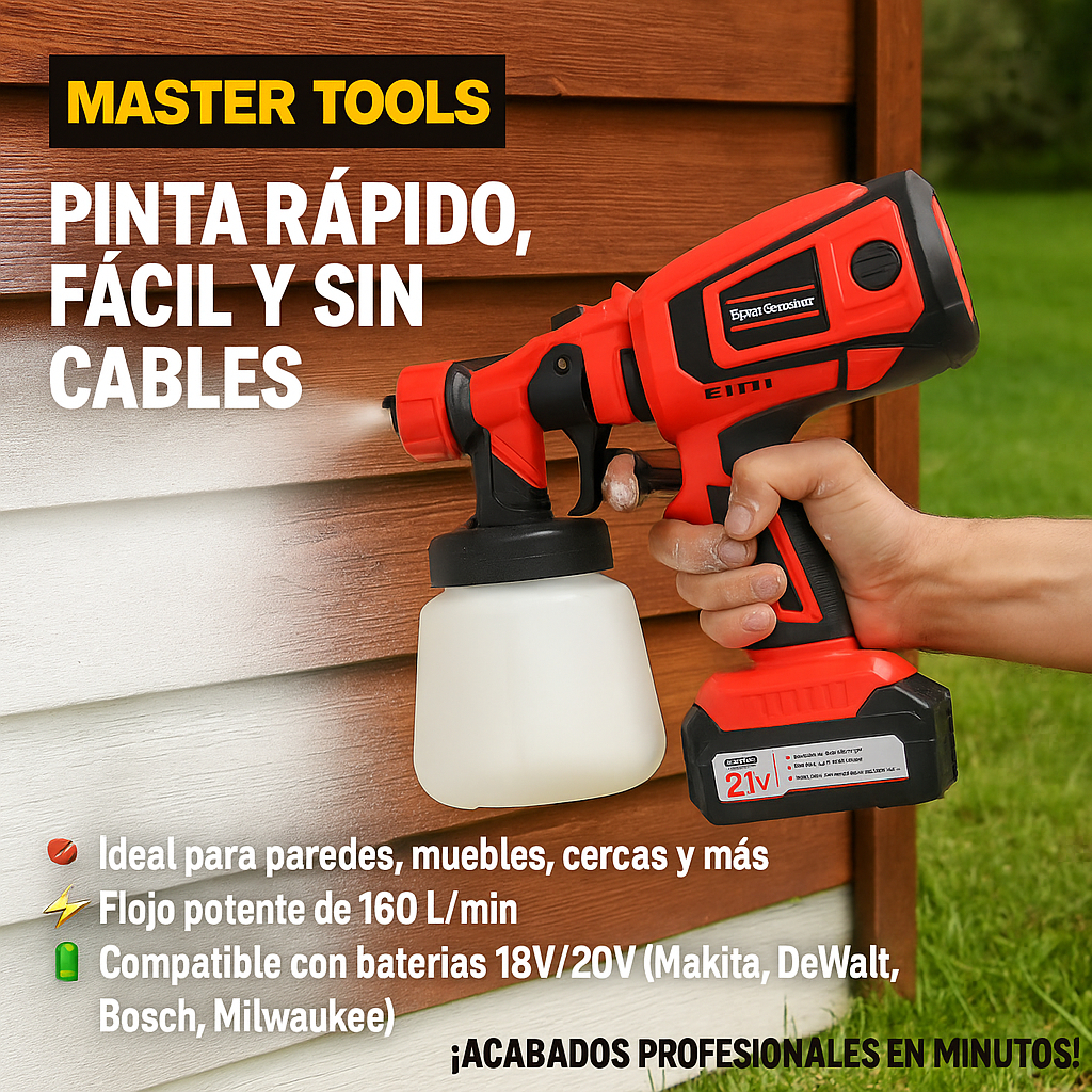 Pistola a Spruzzo Ricaricabile 21V - 800ML