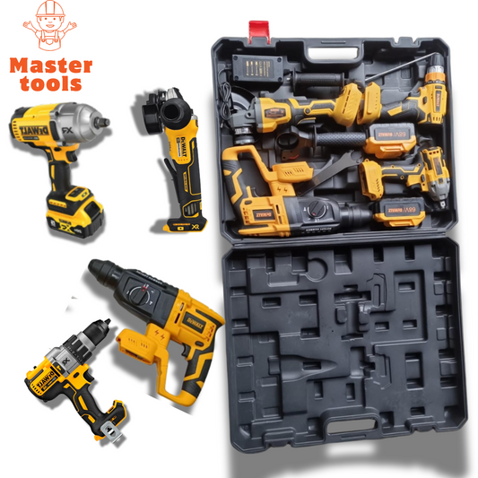 🔧Set DeWalt: Avvitatore a Impulsi, Trapano a Percussione, Smerigliatrice e Martello Rotativo BRUSHLESS 68V Senza Fili! 💛⚡